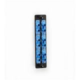 Black Box High-density Single-mode Fiber Adapter Panel - Ceramic Sleeve (6) St Duplex Blue Gsa Taa (JPM460C)