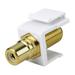 Construct Pro F-Connector to RCA Keystone Jack Insert (8 Color Bands White) Manufactured by Skywalker