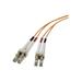 Leviton Economy Series - Patch cable - LC multi-mode (M) to LC multi-mode (M) - 2 m - fiber optic - duplex - 62.5 / 125 micron - OM1 - orange