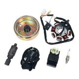 BUNDLE IGNITION REPAIR KIT GY6 Scooter Moped ATV 50cc 80cc | Includes: Flywheel Stator Ignition Coil CDI Spark Plug and Flywheel Puller Tool (to fix No Ignition Spark )