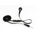 Flat Wired Headset MONO Handsfree Earphone Mic Single Earbud Headphone Earpiece [3.5mm] [Black] Compatible With Alcatel Onyx - LG V50 ThinQ 5G G8 ThinQ - Motorola Moto G7 Power Play