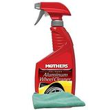 Mothers Polished Aluminum Wheel Cleaner (24 oz.) Bundles with a Microfiber Cloth (2 Items)