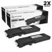 LD Dell Compatible RD80W (67H2T) Set of 2 Black Extra High Yield Toner Cartridges Includes: 2 593-BBBU Black for use in Dell Color Laser C2660dn and C2665dnf s