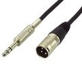 IEC L7214-15 3 Pin XLR Male to 1/4 Phono Male Balanced (3 pole on Phone Plug) 15 feet