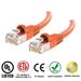Huetronâ„¢ 5-Pack Cat 5e Ethernet Snagless RJ45 Patch Computer LAN Network Cord Cable (8 ft/ORANGE))