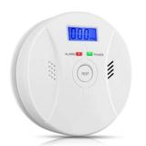 Amerteer Carbon Monoxide Detector + Smoke Fire Alarm - Combo CO Detector & Smoke Sensor Alarm Sound Photoelectric Tester Battery Operated with Digital Display