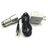 OMNIHIL 2-Port USB Car and Wall Charger for GPX PF725B Digital Photo Frame