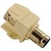 Leviton 41084-BAF Bnc Quickport Adapter Nickel-Plated Color Almond