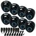 VideoSecu 8 Pack IR Day Night Vandal Proof 600TVL 65ft IR Range Security Camera Bulit-in 1/3 inch SONY CCD with Powers bzh