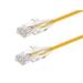 Monoprice Cat6 Ethernet Patch Cable - 14 feet - Yellow Snagless RJ45 Stranded 550MHz UTP CMR Riser Rated Pure Bare Copper Wire 28AWG - SlimRun Series