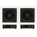 Theater Solutions TS1000 Flush Mount 10 Subwoofer Speaker and Amp 2 Pack