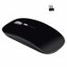 Rechargeable Wireless Mouse 2.4Ghz Silent Computer Office Portable Slim Optical Mouse with USB Receiver Computer Mouse 3-Level Adjustable DPI for Notebook/PC/Laptop/Computer/Macbook-Black