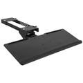 VIVO Adjustable Keyboard Mouse Tray Deluxe Rolling Track Under Table Desk Mount