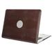 Mosiso MacBook Air 13 Case Alligator Pattern PU Leather Ultra Slim Coated Plastic Hard Protective Shell Case for MacBook Air 13.3 (A1466 & A1369) Brown