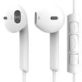 Generic Volume Control 3.5mm Jack Headset Earphone with Remote and Mic for Samsung Galaxy - White