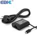 EBK 30W Tablet Type-C Power Supply Charger Adapter for Dell XPS12 9250 XPS13 9365 LATITUDE 5175 5179 7275 7350 5000 Series Fit for 20v-1.5A or 12v -2A or 5v -2A