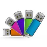 Kootion 5 Pack 32GB USB 2.0 Flash Drive Thumb Drives Memory Stick 5 Mixed Colors: Blue Purple Pink Green Orange