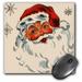 3dRose Santa and the Snowflakes Mouse Pad 8 by 8 inches