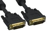 Kentek 25 feet FT DVI digital 24+1 pin dual link DVI-D male to male gold plated 24 AWG with EMI Ferrite Filters cable cord black Monitor HDTV PC MAC TV LCD