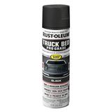 Black Flat Rust-Oleum Automotive Professional Grade Truck Bed Coating Spray Paint & Primer in One-272741 15 oz