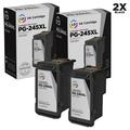 LD Â© Remanufactured Replacements for Canon PG-245XL / 8278B001AA 2PK HY Black Ink Cartridges for use in Canon PIXMA iP2820 MG2420 MG2520 MG2920 MG2922 MG2924 & MX492 Printers