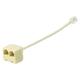 RJ11 Two Way Telephone Splitters 6P4C Male to 2 Female Phone Inline Cord Coupler