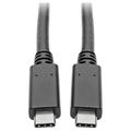 Tripp Lite C To Type C Cable 3.1 Gen 1 5 Gbps 3a Rating M/m 6ft - Cable - Type-c (m) To Type-c (m) - 3.1 Gen 1 / Thunderbolt 3 - 6 Ft - Black