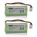 EBL 600mAh 2.4V Replacement Battery BT166342 BT266342 for VTech BT183342 BT283342 Cordless Telephones 2-Pack