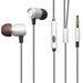 Hi-Fi Sound Wired Earphones for LG V40 ThinQ - Headphones Handsfree Mic Headset Metal Earbuds In-ear Earpieces Microphone V5L