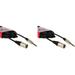 (2) Hosa HSX-020 1/4 TRS - XLR Male 20 Foot Pro Speaker Cables