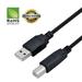 USB 2.0 Cable - A-Male to B-Male for Canon ImageClass Printer (Specific Models Only) - 10 FT /BLACK