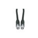 C&E F-pin RG6 Coaxial Cable Black F-pin Male UL rated 3 Feet