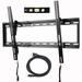 VideoSecu Tilt TV Wall Mount for Most 32 -70 Sony Vizio LG Sharp Panasonic LCD LED Plasma 3D HDTV Flat Panel Screen 4K TV Bracket with HDMI Cable bxc