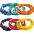 Seismic Audio SATRX-25 6 Pack of Multiple Colors 25 Foot TRS Patch Cables