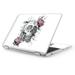 Skin Vinyl Sticker Cover Decal for Asus Chromebook 12.5 Laptop Notebook -Roses in Skull