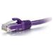 C2G 50820 4 ft. Cat6A Snagless Unshielded UTP Network Patch Ethernet Cable Purple
