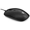 V7 MU200-1N Black 4 Buttons 1 x Wheel USB Wired Optical 1600 dpi Low Profile Mouse