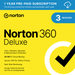Norton 360 Deluxe Antivirus Software for 3 Devices 1 Year Subscription PC/Mac/iOS/Android [Digital Download]