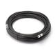 150 Feet Black RG6 Coaxial Cable (Coax Cable) with Weather Proof Connectors F81 / RF Digital Coax - AV Cable TV Antenna and Satellite CL2 Rated 150 Foot