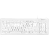 Macally Full Size USB Wired Keyboard for Mac and PC - Plug & Play Wired Computer Keyboard - Compatible Apple Keyboard with 15 Shortcut Keys for Easy Controls & Navigation of Macbook Pro/Air iMac Wired USB Keyboard