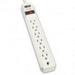 Tripp Lite TLP604 Surge Suppressor 6 Outlets 4 ft Cord 790 Joules Light Gray