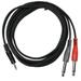 HQRP 1/8 TRS to Dual 1/4 TS Cable for Behringer Xenyx 1002B Mixer 10 ft