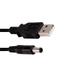 Kentek 3 Feet FT USB 2.0 to DC 5V Power Cable Converter Type A Male to 5.5 x 2.1 mm Male M/M Charge Cord Black