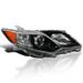Spec-D Tuning Glossy Black Housing Clear Lens Passenger Right Side Projector Headlight Compatible with 2012-2014 Toyota Camry