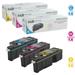 LD Compatible Replacement for Xerox Phaser 6022 & WorkCentre 6027 Set of 3 Toner Cartridges: 106R02756 Cyan 106R02757 Magenta 106R02758 Yellow