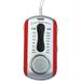 Am-fm Mini Pocket Radio With Speaker -red