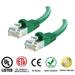 Huetronâ„¢ 5-Pack Cat 5e Ethernet Snagless RJ45 Patch Computer LAN Network Cord Cable (20 ft/GREEN))
