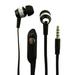 Super Bass Noise-Isolation Stereo Earbuds/ Earphones for Alcatel U5 A7 IDOL 5 GO FLIP A3 A5 LED A3 XL Pixi 4 Plus Power POP 4 Fierce 4 (Black) - w/ Mic + MND Stylus