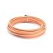 75 Feet (23 Meter) - Direct Burial Coaxial Cable 75 Ohm RF RG6 Coax Cable with Rubber Boots - Outdoor Connectors - Orange - Solid Copper Core - Designed Waterproof and can Be Buried