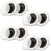 Acoustic Audio HTI6c Flush Mount In Ceiling Speakers with 6.5 Woofers 4 Pair